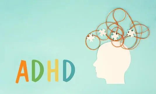 Grafika przedstawiajaca ADHD – zespol nadpobudliwosci psychoruchowej z deficytem uwagi